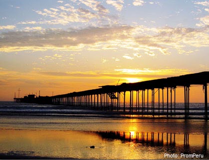 Pimental Pier, one of the attractions to tour in Chiclayo, Peru.