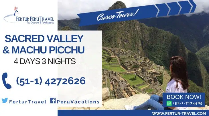 Sacred Valley and Machu Picchu tour from Cusco - 4 Days