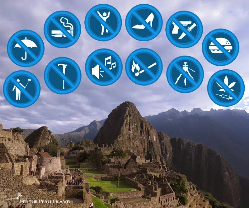 Infografía: Normas de conducta en Machu Picchu