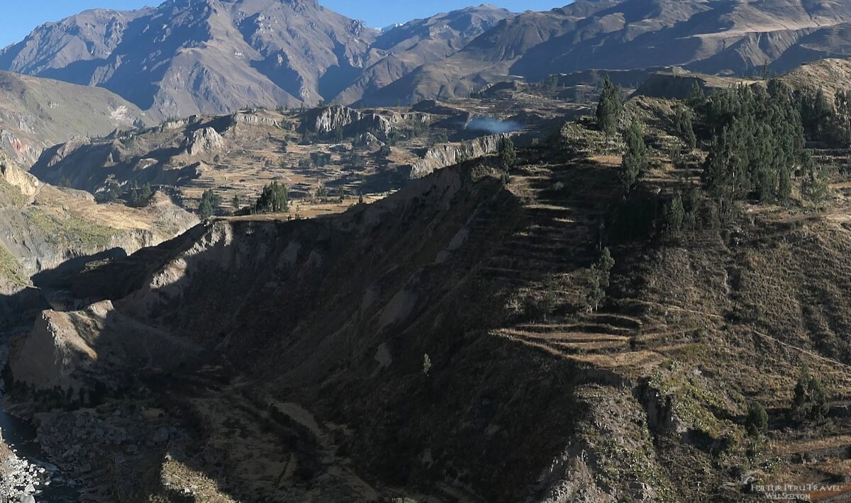 Panoramic view of the Colca Canyon