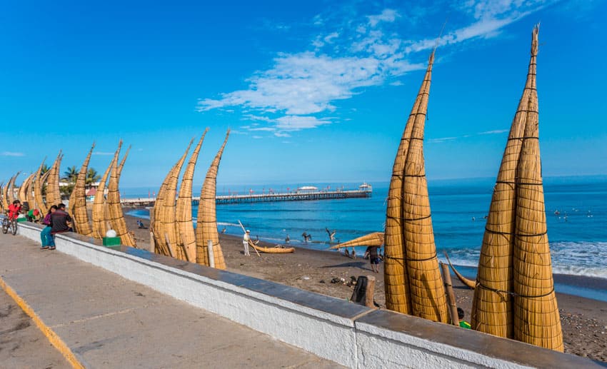 Huanchaco Beach, Trujillo, Peru