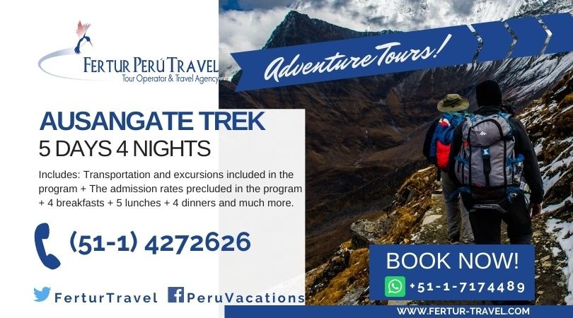 ausangate trek 5 days fertur per
