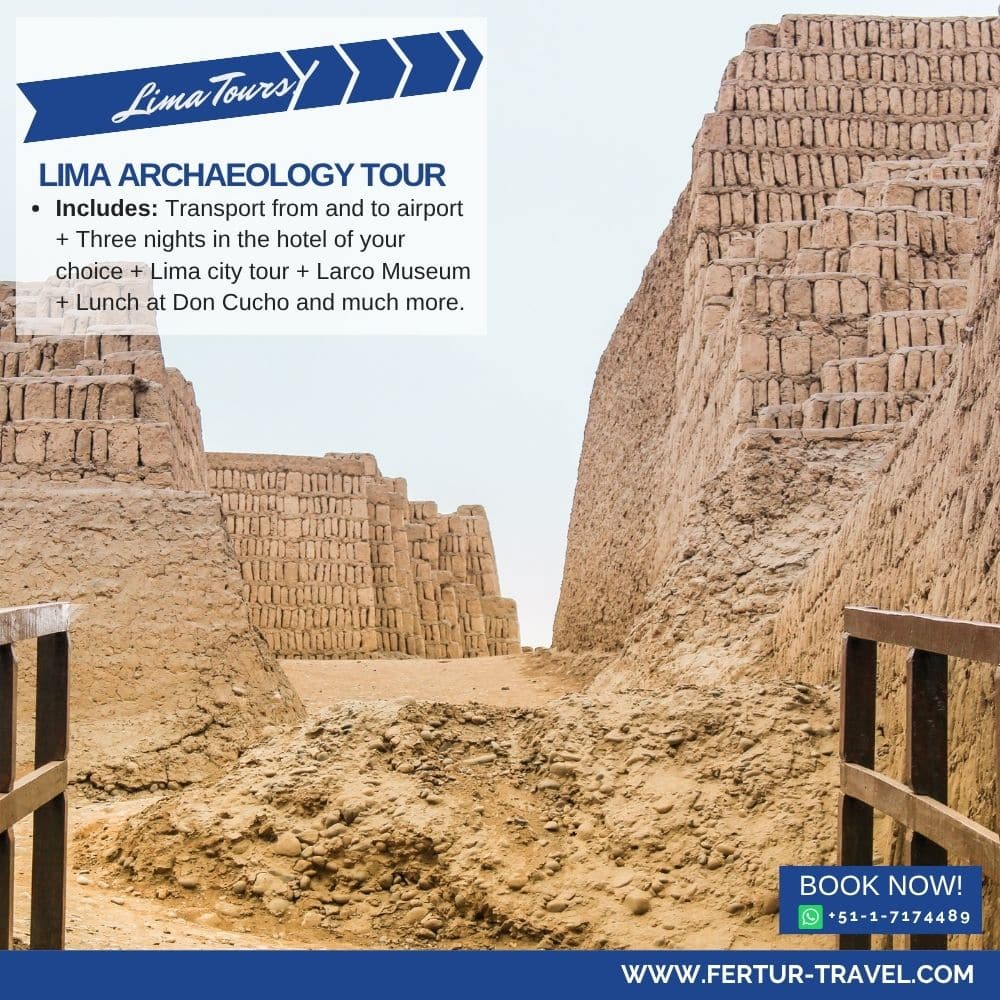 Lima Peru archaeology tour 4 days - Larco Museum Pachacamac Huaca Pucllana pre-Columbian ruins